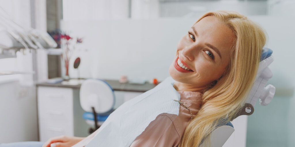 dental patient smiling